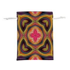 Kaleidoscope Art Pattern Ornament Lightweight Drawstring Pouch (l) by Hannah976