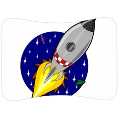 Rocket Ship Launch Vehicle Moon Velour Seat Head Rest Cushion by Sarkoni