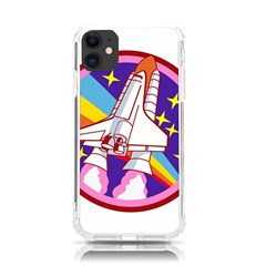 Badge Patch Pink Rainbow Rocket Iphone 11 Tpu Uv Print Case by Sarkoni