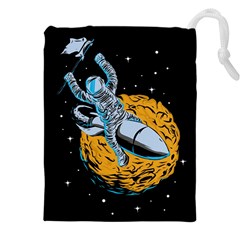 Astronaut Planet Space Science Drawstring Pouch (5xl) by Sarkoni