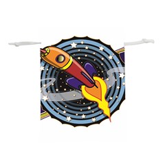 Rocket Space Clipart Illustrator Lightweight Drawstring Pouch (m) by Sarkoni