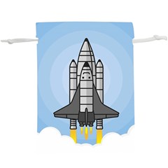 Rocket Shuttle Spaceship Science Lightweight Drawstring Pouch (xl) by Sarkoni