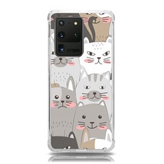 Cute Cats Seamless Pattern Samsung Galaxy S20 Ultra 6 9 Inch Tpu Uv Case by Sarkoni