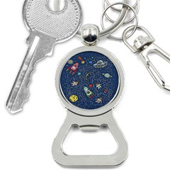 Cat Cosmos Cosmonaut Rocket Bottle Opener Key Chain by Grandong