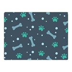 Bons Foot Prints Pattern Background Two Sides Premium Plush Fleece Blanket (Mini) 35 x27  Blanket Front