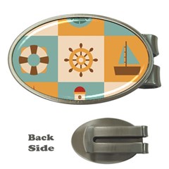 Nautical Elements Collection Money Clips (oval)  by Grandong