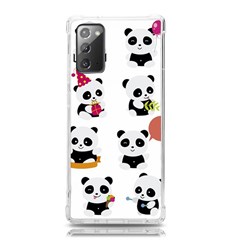Playing Pandas Cartoons Samsung Galaxy Note 20 Tpu Uv Case by Apen