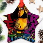 Xtreme Skateboard Graffiti Ornament (Star) Front