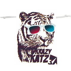 Krazy Katz 3d Tiger Roar Animal Lightweight Drawstring Pouch (xl) by Sarkoni