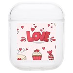 Hand Drawn Valentines Day Element Collection Soft TPU AirPods 1/2 Case Front