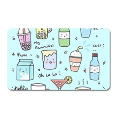 Drinks Cocktails Doodle Coffee Magnet (rectangular) by Apen