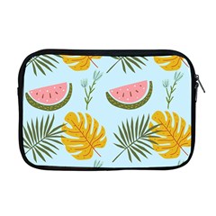 Watermelon Leaves Fruit Foliage Apple Macbook Pro 17  Zipper Case by Apen