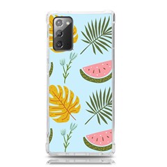 Watermelon Leaves Fruit Foliage Samsung Galaxy Note 20 Tpu Uv Case by Apen
