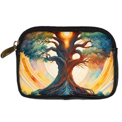 Tree Cosmic Spiritual Meditation Digital Camera Leather Case by Apen