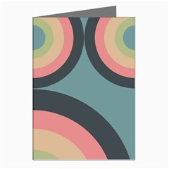 Circles Design Pattern Tile Greeting Cards (pkg Of 8) by Ravend