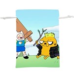 Adventure Time Finn And Jake Cartoon Network Parody Lightweight Drawstring Pouch (XL) Back