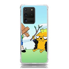 Adventure Time Finn And Jake Cartoon Network Parody Samsung Galaxy S20 Ultra 6 9 Inch Tpu Uv Case by Sarkoni