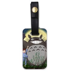 Illustration Anime Cartoon My Neighbor Totoro Luggage Tag (one Side) by Sarkoni