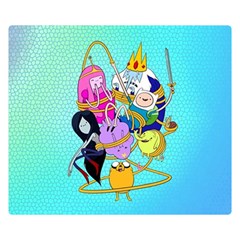 Adventure Time Cartoon Premium Plush Fleece Blanket (small) by Sarkoni