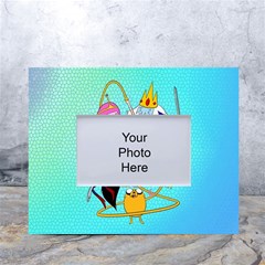 Adventure Time Cartoon White Tabletop Photo Frame 4 x6  by Sarkoni