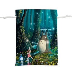 Anime My Neighbor Totoro Jungle Natural Lightweight Drawstring Pouch (xl) by Sarkoni