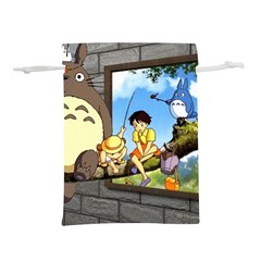 My Neighbor Totoro Lightweight Drawstring Pouch (m) by Sarkoni