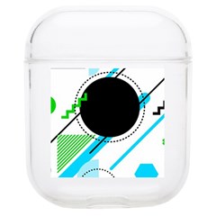 Geometric Shapes Background Soft Tpu Airpods 1/2 Case by Bedest