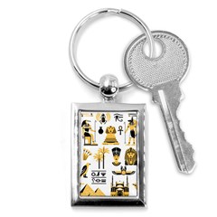 Egypt Symbols Decorative Icons Set Key Chain (rectangle) by Bedest