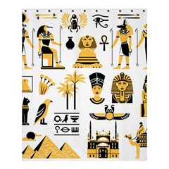 Egypt Symbols Decorative Icons Set Shower Curtain 60  X 72  (medium)  by Bedest