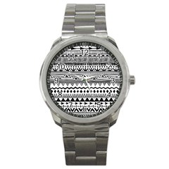 Boho Style Pattern Sport Metal Watch by Bedest