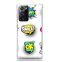 Set Colorful Comic Speech Bubbles Samsung Galaxy Note 20 Ultra Tpu Uv Case by Hannah976