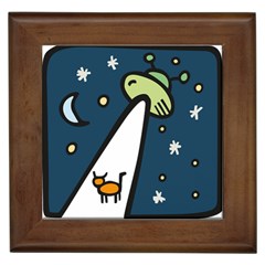 Ufo Alien Unidentified Flying Object Framed Tile by Sarkoni