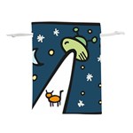 Ufo Alien Unidentified Flying Object Lightweight Drawstring Pouch (M) Back