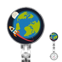Spaceship Design Stainless Steel Nurses Watch by Bedest