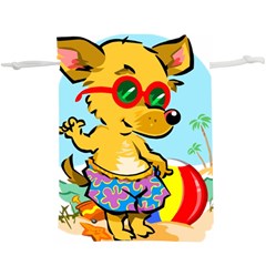 Beach Chihuahua Dog Pet Animal Lightweight Drawstring Pouch (xl) by Sarkoni