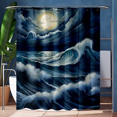 Waves Storm Sea Shower Curtain 60  X 72  (medium)  by Bedest
