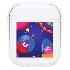 Cartoon Funny Aliens With Ufo Duck Starry Sky Set Hard Pc Airpods 1/2 Case by Ndabl3x