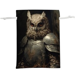 Owl Knight Lightweight Drawstring Pouch (xl) by goljakoff