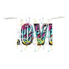 Graffiti Love Lightweight Drawstring Pouch (l) by essentialimage