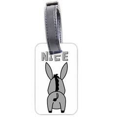 Donkey Ass Funny Nice Cute Floppy Luggage Tag (two Sides) by Sarkoni