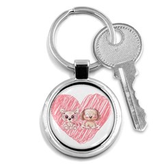 Paw Dog Pet Puppy Canine Cute Key Chain (round) by Sarkoni