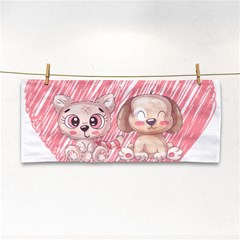Paw Dog Pet Puppy Canine Cute Hand Towel by Sarkoni