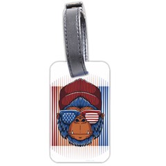 Gorilla Ape Zoo Mammal Usa Luggage Tag (two Sides) by Sarkoni