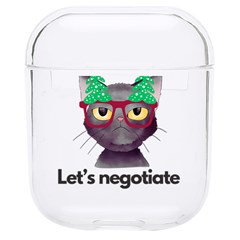 Cute Cat Glasses Christmas Tree Hard Pc Airpods 1/2 Case by Sarkoni