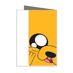 Adventure Time Cartoon Face Funny Happy Toon Mini Greeting Card Right
