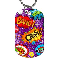 Crash Bang Adventure Time Art Boom Graffiti Dog Tag (two Sides) by Bedest