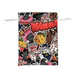 Stickerbomb Crazy Graffiti Graphite Monster Lightweight Drawstring Pouch (S) Front