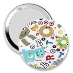 Seamless Pattern Vector With Funny Robots Cartoon 3  Handbag Mirrors Front