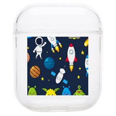 Big Set Cute Astronauts Space Planets Stars Aliens Rockets Ufo Constellations Satellite Moon Rover V Soft Tpu Airpods 1/2 Case by Hannah976