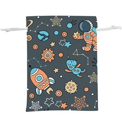 Space Seamless Pattern Art Lightweight Drawstring Pouch (xl) by Hannah976